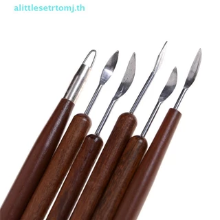Alittlese 6 ชิ้น Clay Sculpting ขี้ผึ้งแกะสลักเครื่องปั้นดินเผา DIY เครื่องมือ Shapers Polymer Modeling ของขวัญ TH