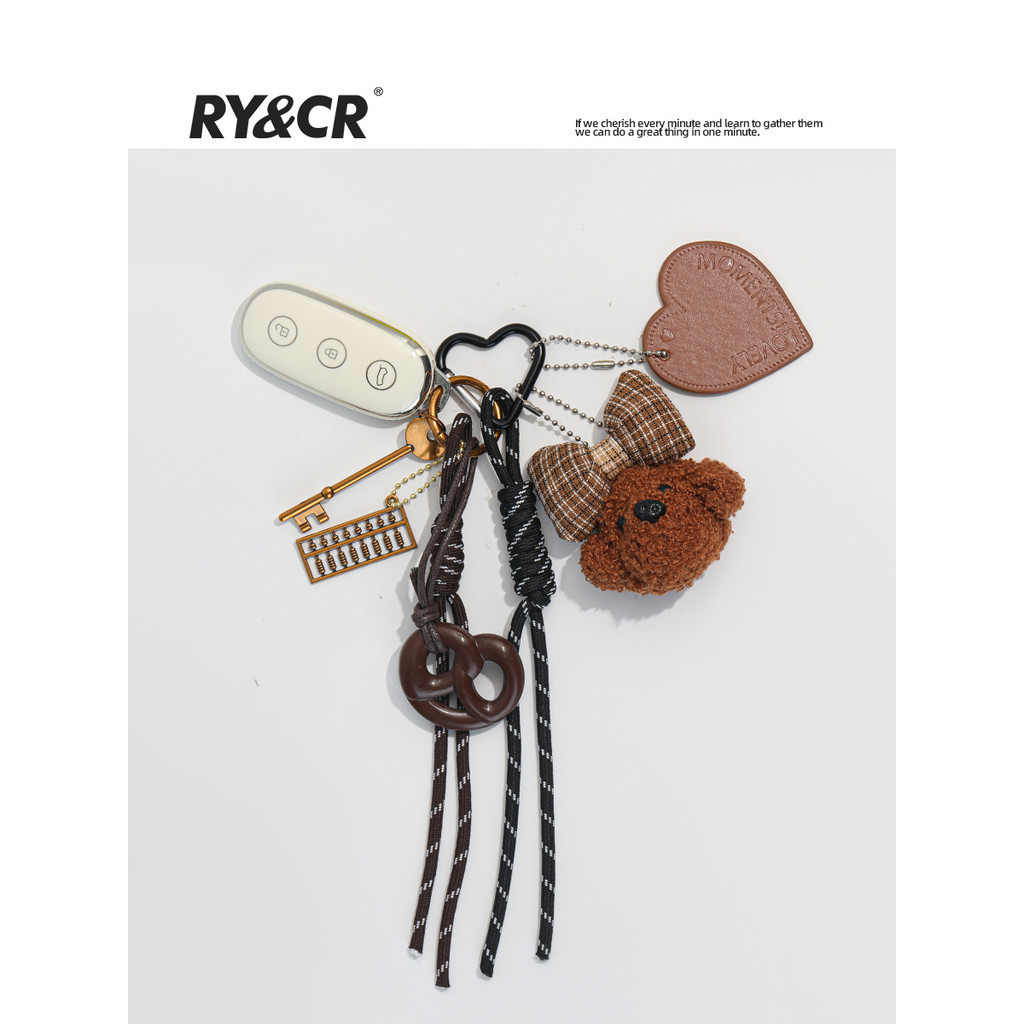 🐻ตุ๊กตาห้อยกระเป๋า จี้กระเป๋า Original Alkali Water Bread Teddy Puppy Bag Pendant miu Series Doll Plush Car Womens จี้พวงกุญแจ พวงกุญแจหมา keychain bag charm ห้อยกระเป๋า