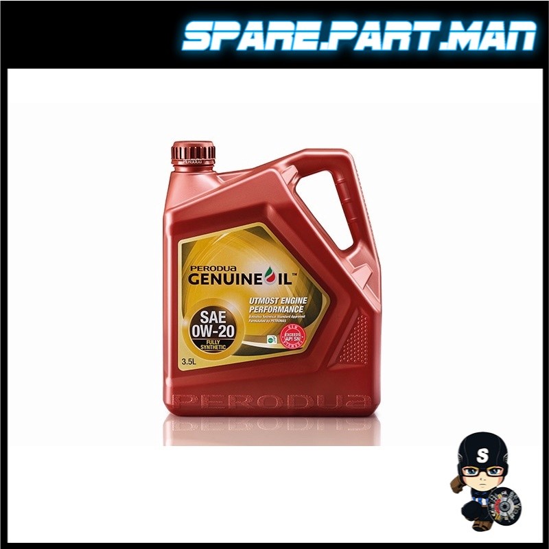 CONFRIM Perodua Motor Oil (Fully-Synthetic ) SAE SN 0W20 - 3.5L ( 70011011 )