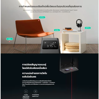 (NEW) Xiaomi Smart Laser Measure การวัดแบบเรียลไทม์ด้วยการแตะครั้งเดียว | ความแม่นยำสูง 3 มม. | การวัดที่สมจริง