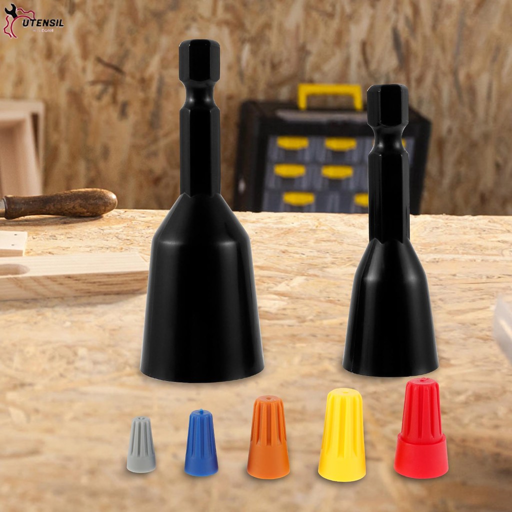 2 ชิ้น Wire Nut Driver 100 สาย Caps Universal สายไฟบิดเครื่องมือ Wire Nut Twister SHOPSBC5013