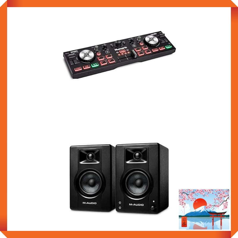 Numark DJ Controller and Monitor Speaker Bundle: DJ2GO2 Touch & BX3