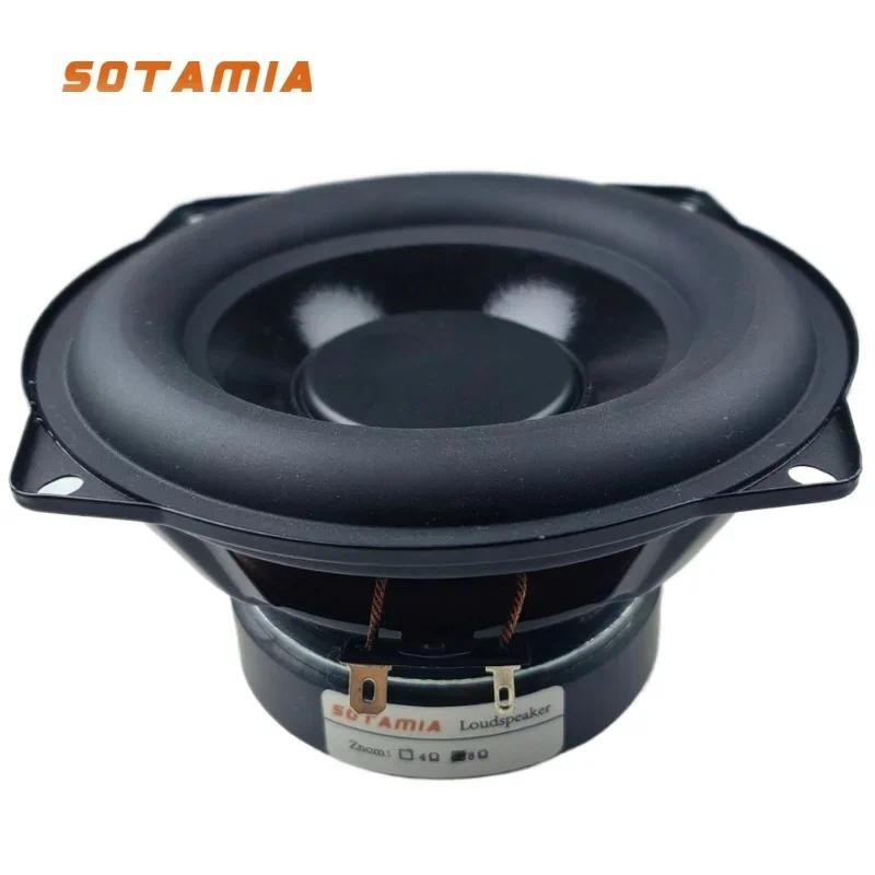 Sotamia 1 ชิ้น 5.25 นิ้ว Mid Range Woofer ลําโพง 8 โอห์ม 40 วัตต์เสียงบ้านลําโพงเสียงไฮไฟเพลงชั้นวางหนังสือลําโพงบลูทูธ