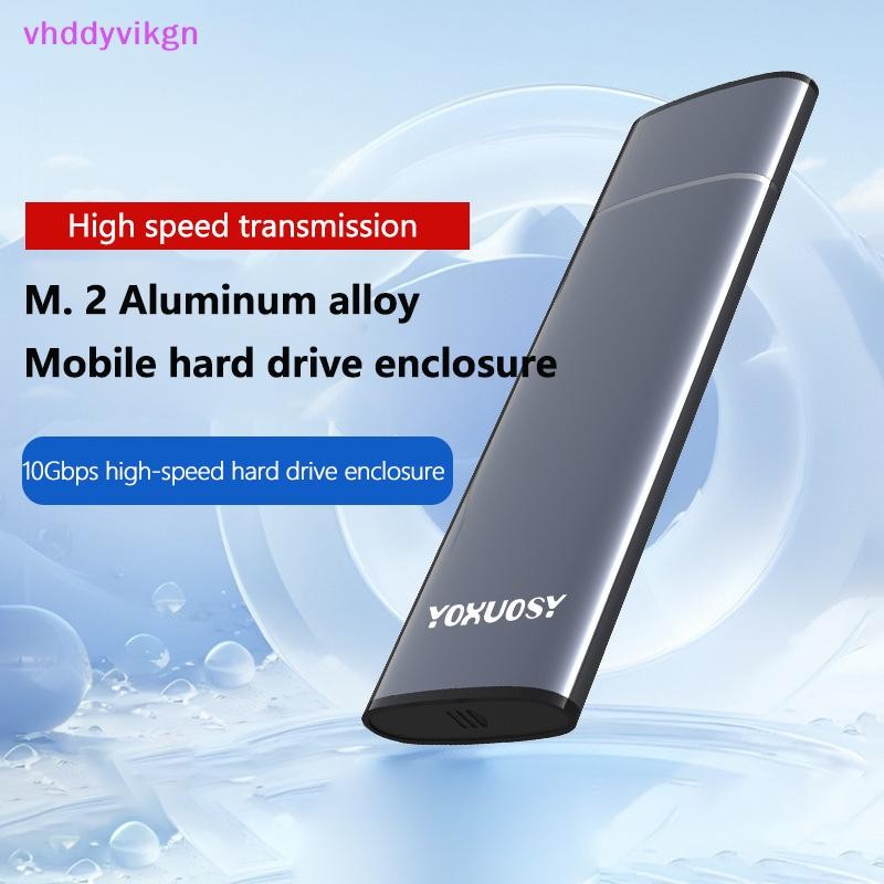 Vhdd M2 NVMe SSD Enclosure 10Gbps PCIE SSD กล่องแบบพกพาสําหรับ M.2 NVMe PCIE NGFF SATA Protocol SSD Disk กล่องโลหะอะแดปเตอร์ภายนอก TH