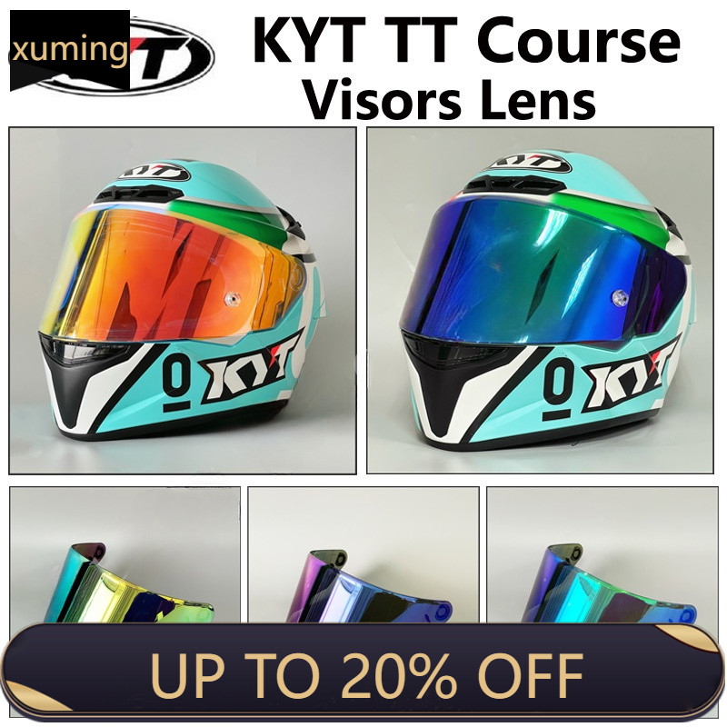 Xm KYT TT Course Visor เลนส์อิริเดียม KYT TT Course Helmet