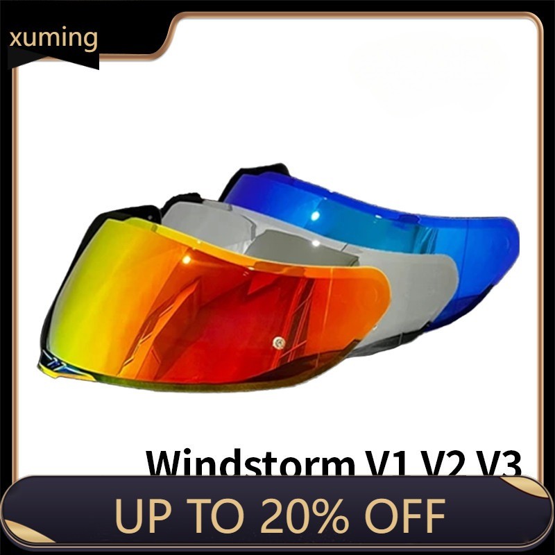 Xm [ReadyStock]Sec Visor Lens Sec Whirlwind Windstorm V1 V2 V3 Challenger Blitzer Sec Huslin