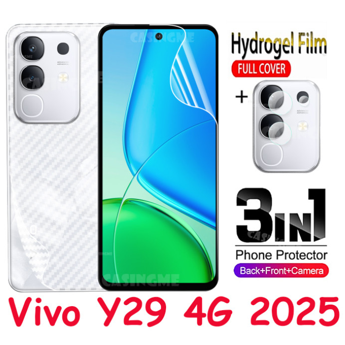 สําหรับvivo Y29 4G 2025 ไม่ใช่กระจกนิรภัยกล้องด้านหลังป้องกันฟิล์มหน้าจอสําหรับVivo Y29 4G VivoY29 Y