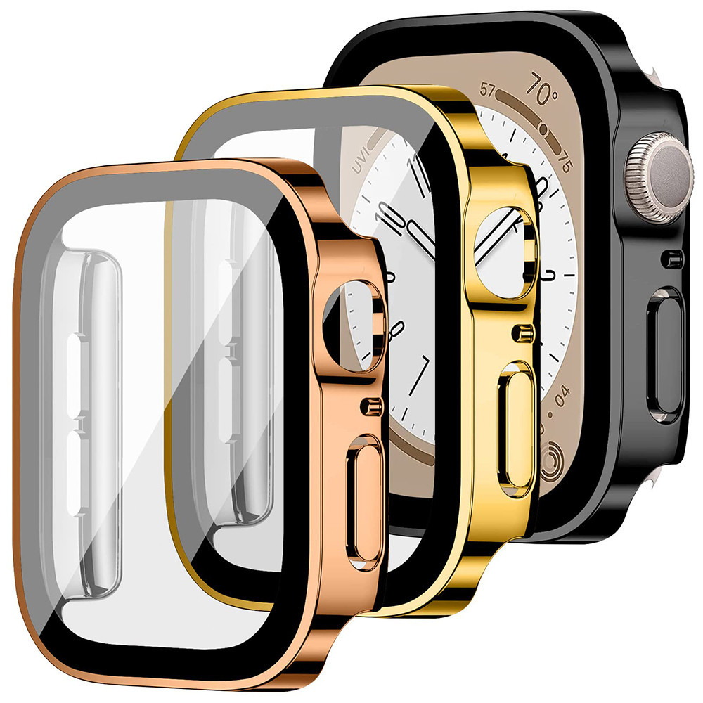 กระจกนิรภัยกันรอยหน้าจอ กันน้ํา สําหรับ Apple Watch Series 9 8 7 6 5 4 SE iwatch 45 มม. 44 มม. 40 มม. 41 มม.