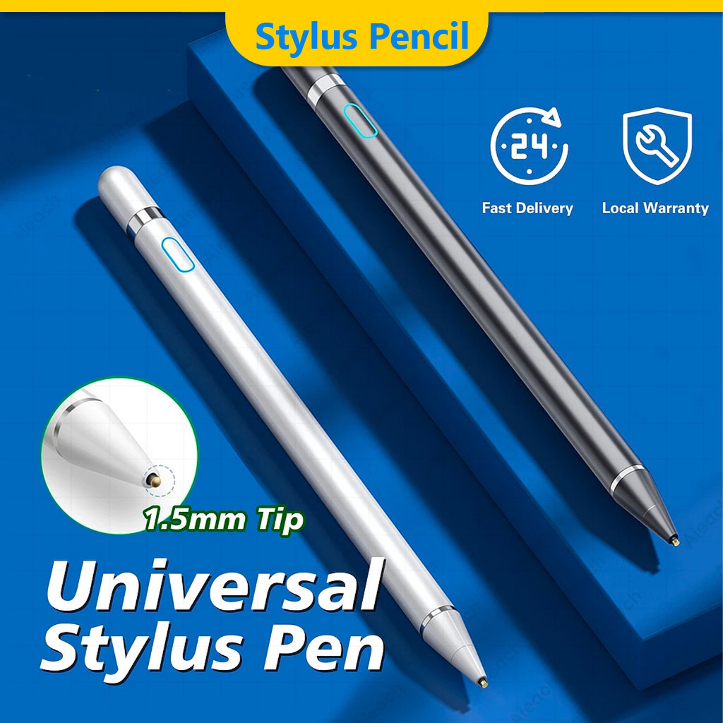 2 in 1 Universal Stylus ปากกาดินสอ Touch ปากกาเหมาะสําหรับ IPad Air 11 นิ ้ ว 2024 Pro 12.9 11 10.9 Air 13 Air 5 4 10.5 Mini 3 4 5 6 9.7 2022 สําหรับ IPad 10th สมาร ์ ท Touch ปากกา