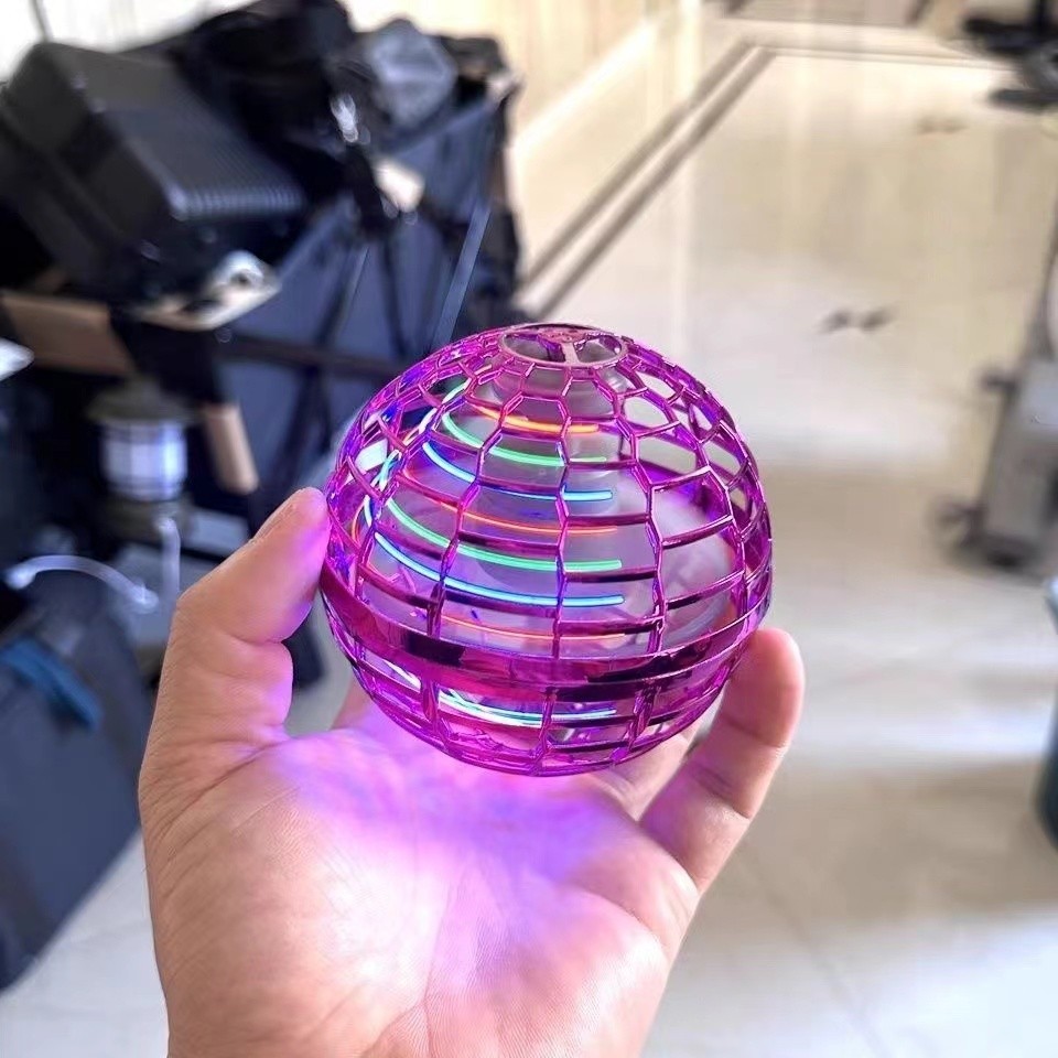 UFO ลูกบอลบินวิเศษ ฟลายอิ้ง ลูกบอลหมุน ลูกบอลเสียงหึ่งๆ LED หมุนได้