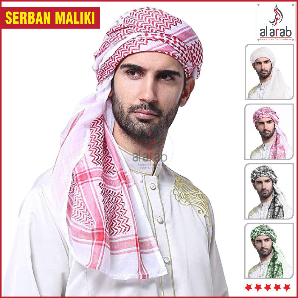 Serban Malaiki Maliki Kain lembut 58"  58" ซาอุดีอาระเบีย Kain Egal & Serban Arabian Headwear Kain E