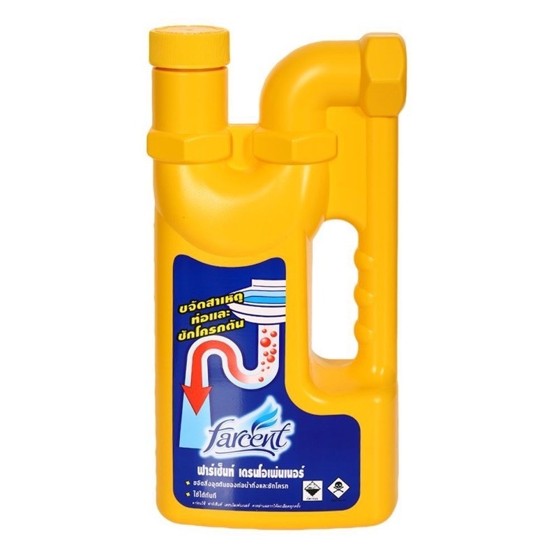 น้ำยาขจัดท่อตันท่อน้ำทิ้ง FARCENT 1,000 มล. UNBLOCK DRAIN 1000ML FARCENT แก้ปัญหาท่อน้ำทิ้งอุดตัน ท่อตัน อ่างล้างจานตัน ราคา ถูกที่สุด ดีลบีเคเค