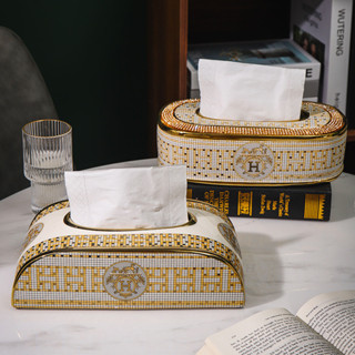 กล่องทิชชู่เซรามิค สไตล์โมเดิร์น สร้างสรรค์ สําหรับตกแต่งโต๊…