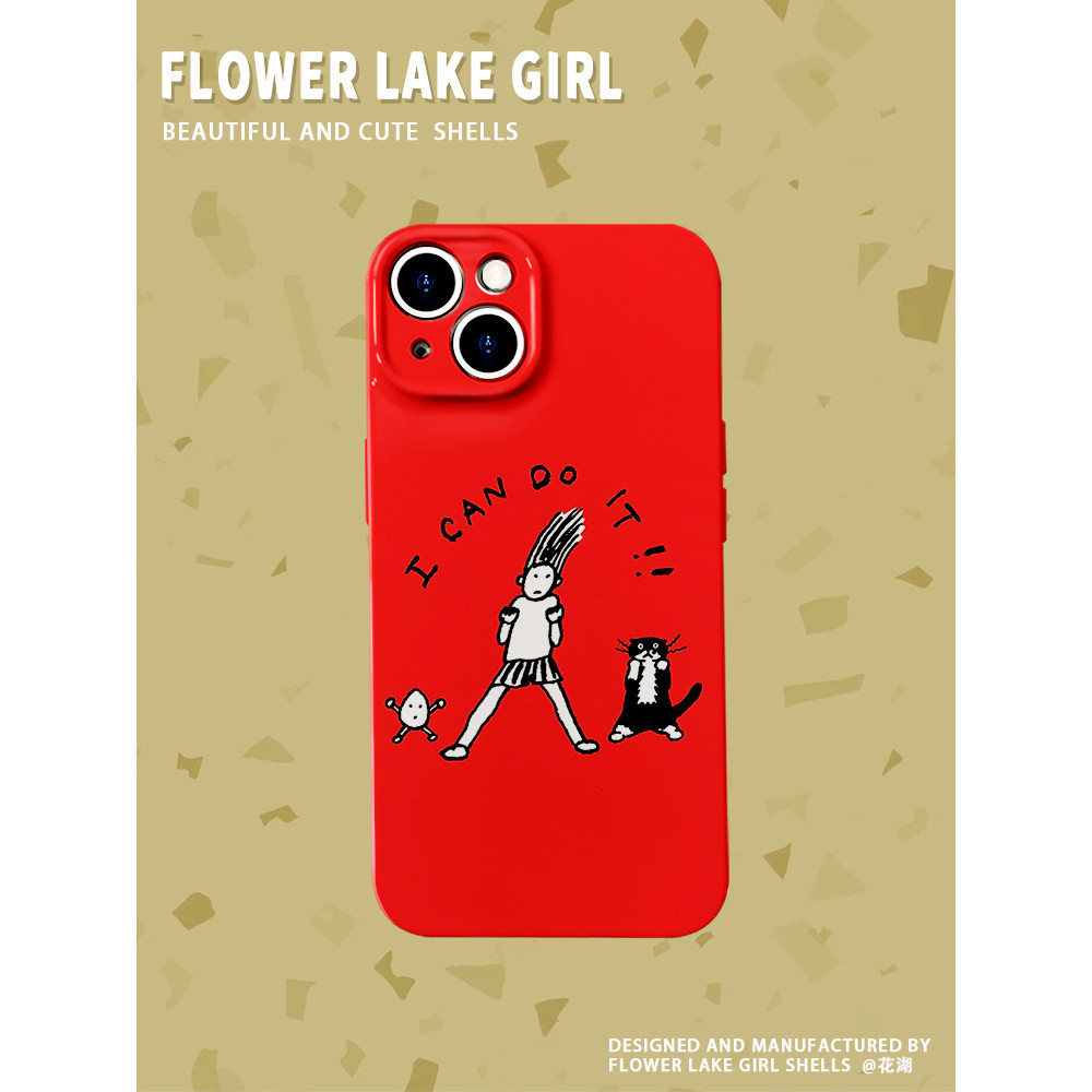 Cat Potato Man ~ fun สําหรับ Iphone 15 11 13 12 14 Pro Max X Xr Xs Max 6 6s 7 8 Plus กล้องป้องกันกัน