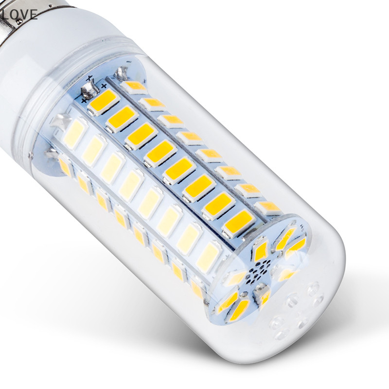 [JJCW] E27 E14 7W 9W 12W 15W 20W 25W 5730 SMD หลอดไฟ LED ข้าวโพด สีวอร์มไวท์ QQW