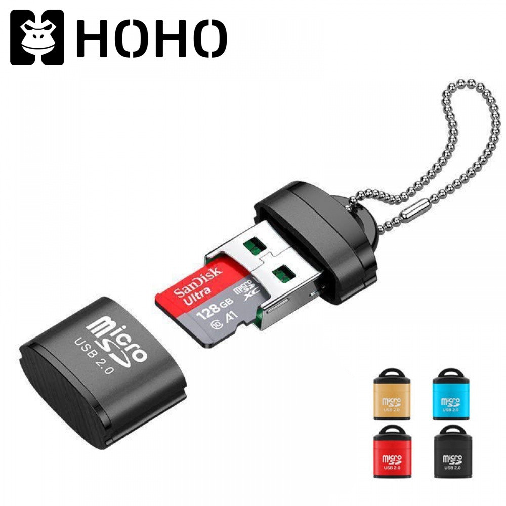 N อะแดปเตอร์การ์ดรีดเดอร์ USB 2.0 TF 480Mbps Mini Micro SD/TF Card reader สําหรับคอมพิวเตอร์ แล็ปท็อป โน้ตบุ๊ก