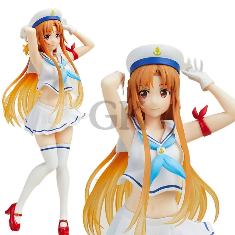 GK Anime Sword Art Online Yuuki Asuna Alice Chapter PVC 20CM Sexy and Cute Action Figure Model Kid Toys Gift Collect Orn