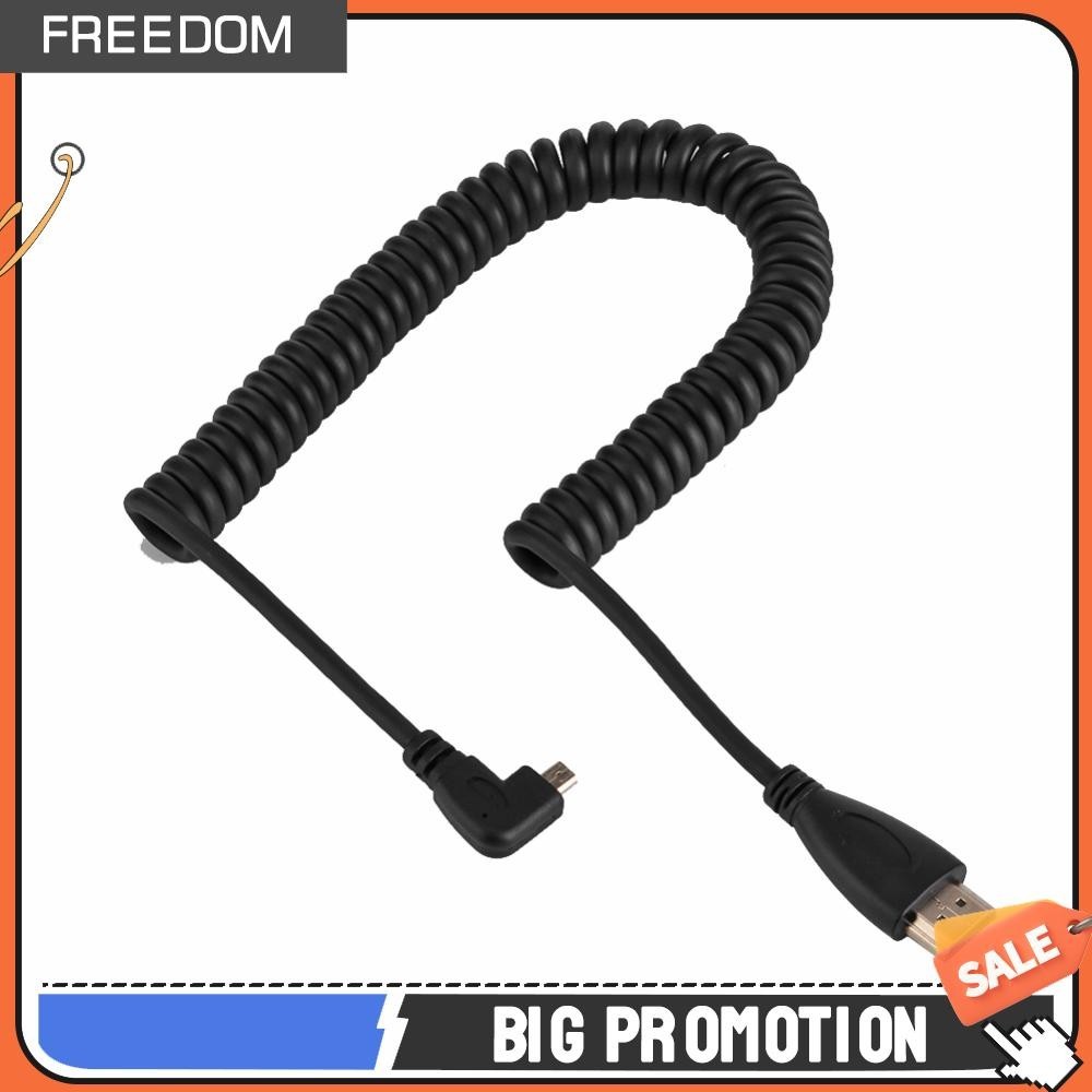 สายเคเบิล Micro HDMI มุมขวา 90 องศา เป็น HDMI