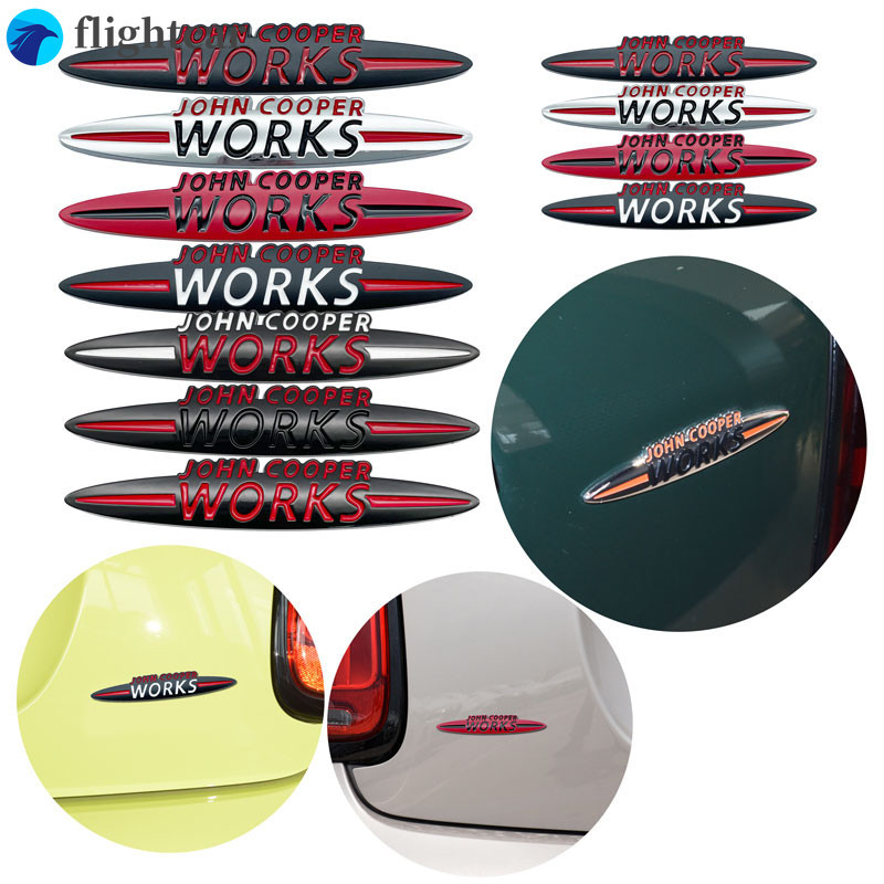 (FT)JCW สติกเกอร์โลโก้ JCW สีดํา สําหรับ John Cooper Works R52 F55 F56 R55 R56 R60 Mini Cooper