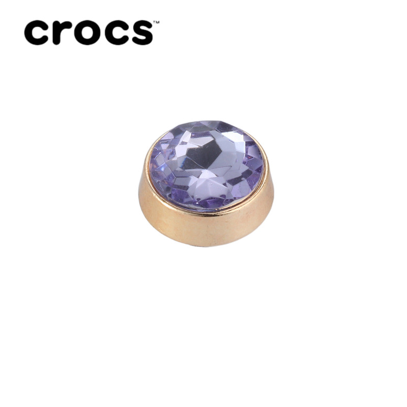 Jibbitz Crocs หัวเข็มขัดโลหะ รูปดอกไม้ หลากสี สําหรับตกแต่งรองเท้า