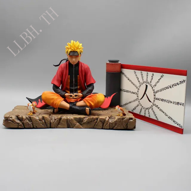 Naruto Shippuden Figure Anime Immortal Mode Uzumaki Naruto Figure Meditate Gk Statue Collection Figurines Model Kids Gif