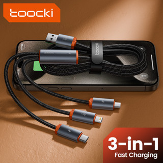 Toocki 3-in-1 สายเคเบิลข้อมูล USB Type C เป็น Type C Micro 1…