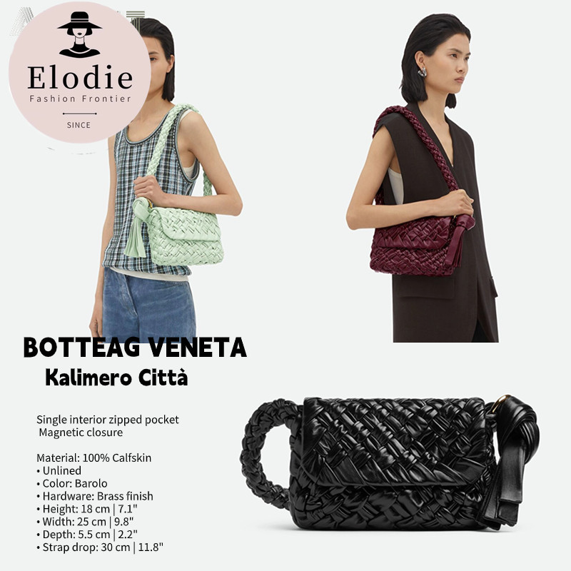 บอตเตก้า เวเนต้า Bottega Veneta Kalimero Città กระเป๋าสะพายข้างผู้หญิง BV กระเป๋าสาน