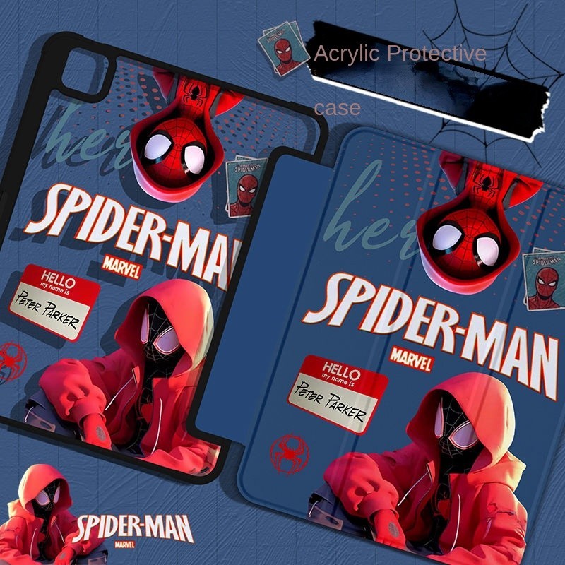 iPad 10th การ์ตูนน่ารัก Dark Spider Man สําหรับ iPad gen9 รูปที่ 3