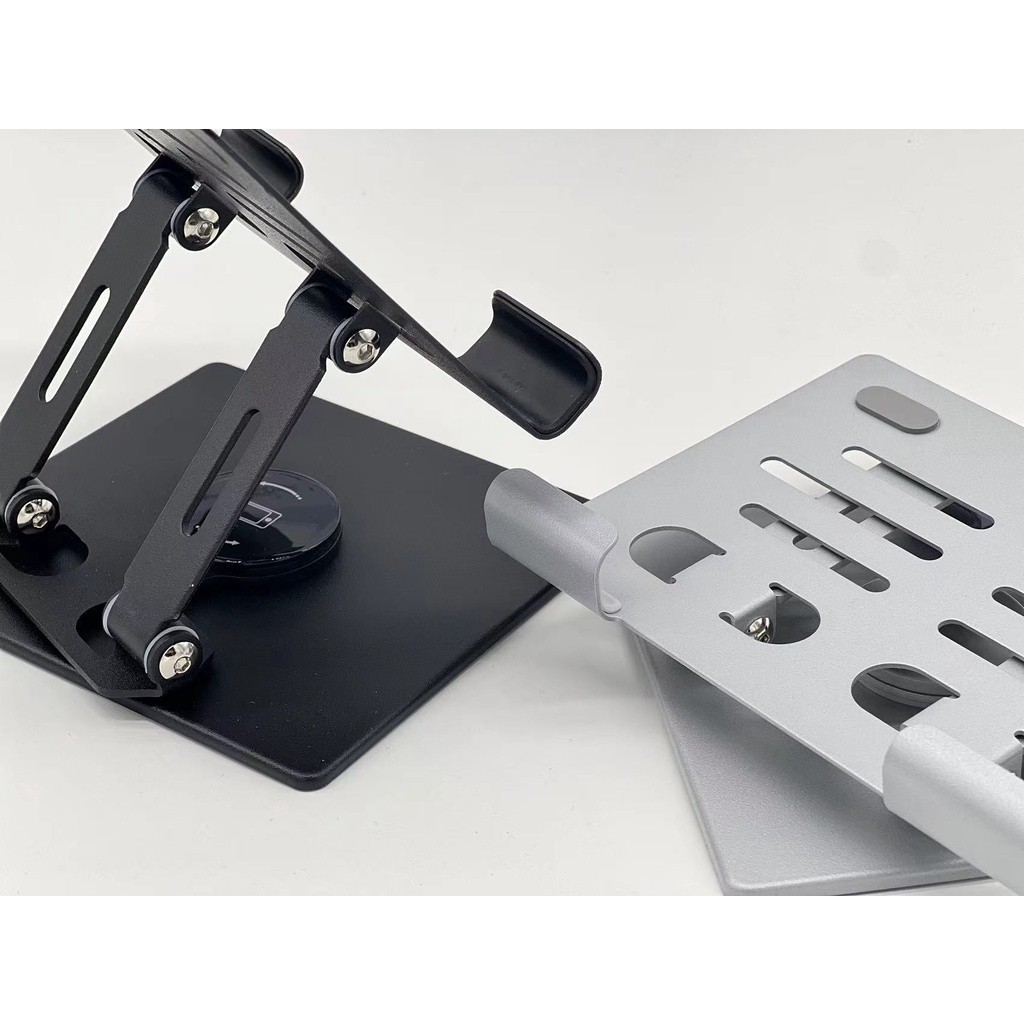 ขาตั้งแท็บเล็ตตั้งโต๊ะอลูมิเนียมอัลลอยด์ พับได้ หมุนได้ 360 องศา แบบพกพา Take away รุ่นA812 - รูปที่ 6