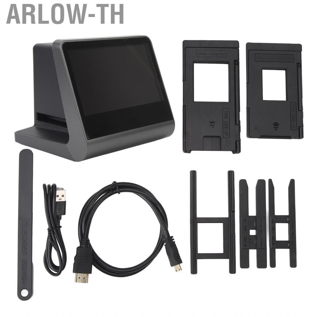 Arlow-th Slide Converter เครื่องสแกนฟิล์มแบบพกพา 16GB Storage 5in หน้าจอ LCD สำหรับ Super 8mm