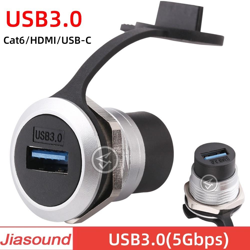 สายเคเบิลเครือข่ายอีเธอร์เน็ต โลหะ 8p8c ตัวเมีย ตัวผู้ CAT6 USB3.0 Type-c ซ็อกเก็ตสัญญาณ RJ45 DIY