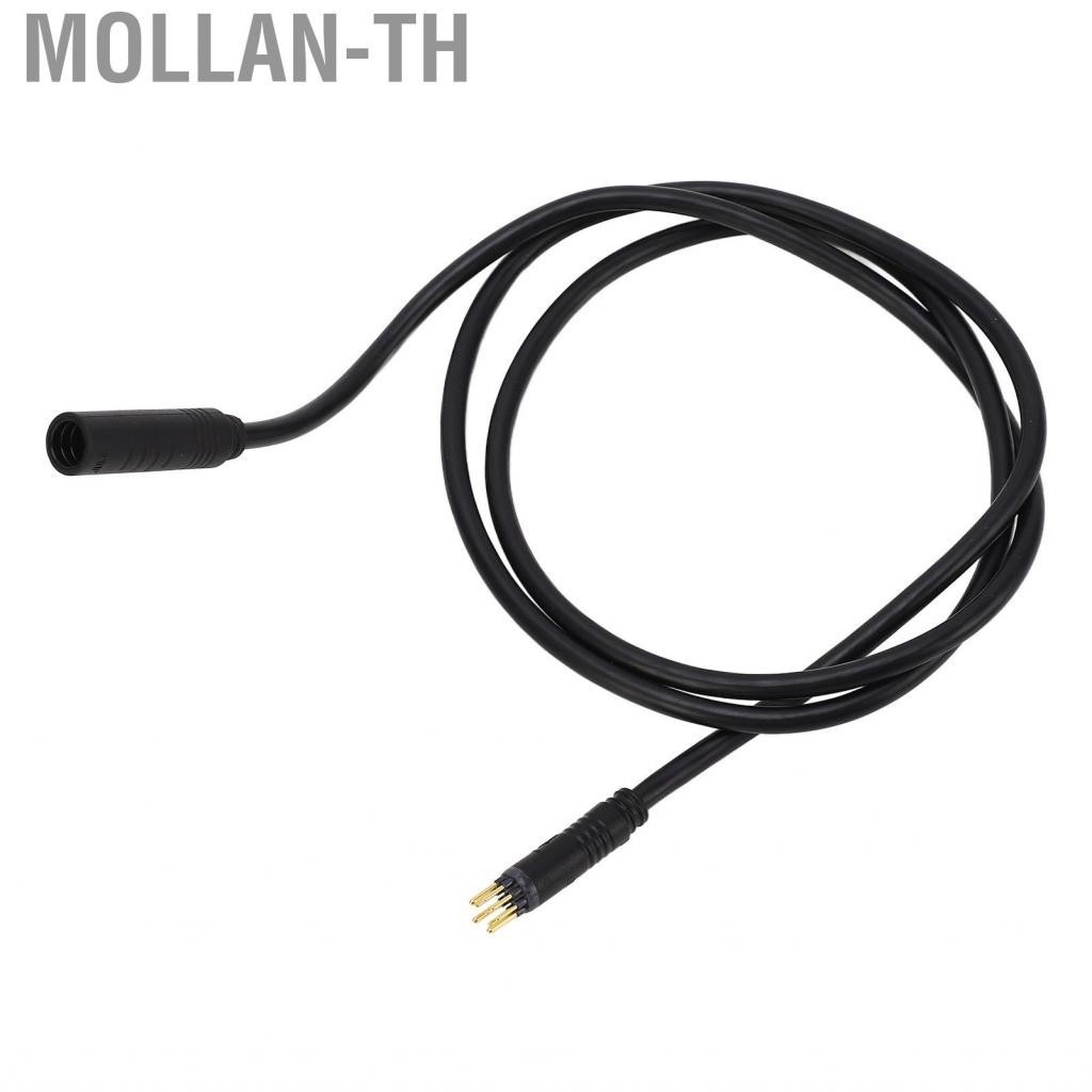 Mollan-th Electric Bike Motor Extension Cable 9 Pin Waterproof Hub Wire Fo