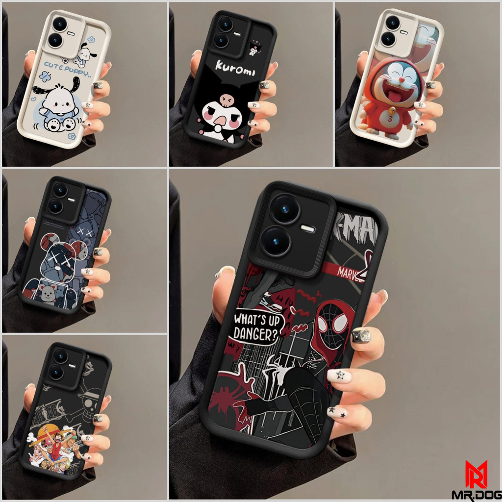 เคส Vivo Y22 Y22S รูปแบบอะนิเมะ TPU Soft ซิลิโคนป้องกันการตกกรณีโทรศัพท์ HTTY