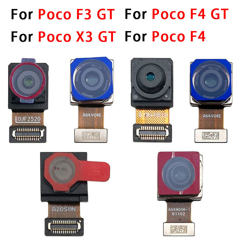 แท้ โมดูลกล้องหน้า หลัง สําหรับ Xiaomi Poco F3 F4 X3 X4 GT M3 X4 Pro