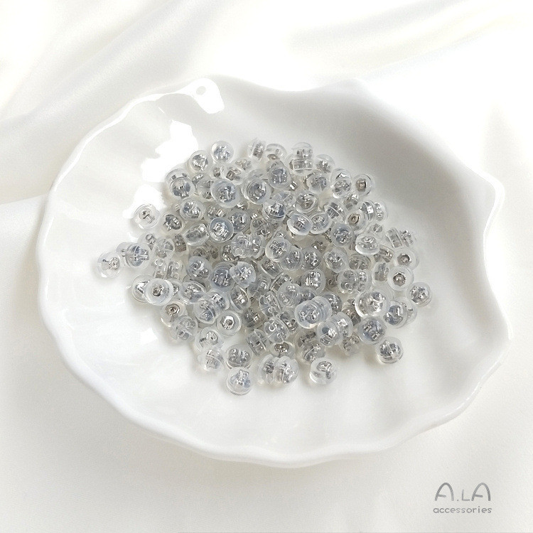 💖ALA เครื่องประดับ DIY💖ต่างหูเงินแท้ชุบทอง14K ต่างหูอุดหูต่างหูซิลิโคนนิ่มป้องกันการแพ้อุปกรณ์เสริมต่างหูเงินทอง [ตุ้มหู ต่างหูหนีบ ต่างหู ต่างหูห่วง] - รูปที่ 5