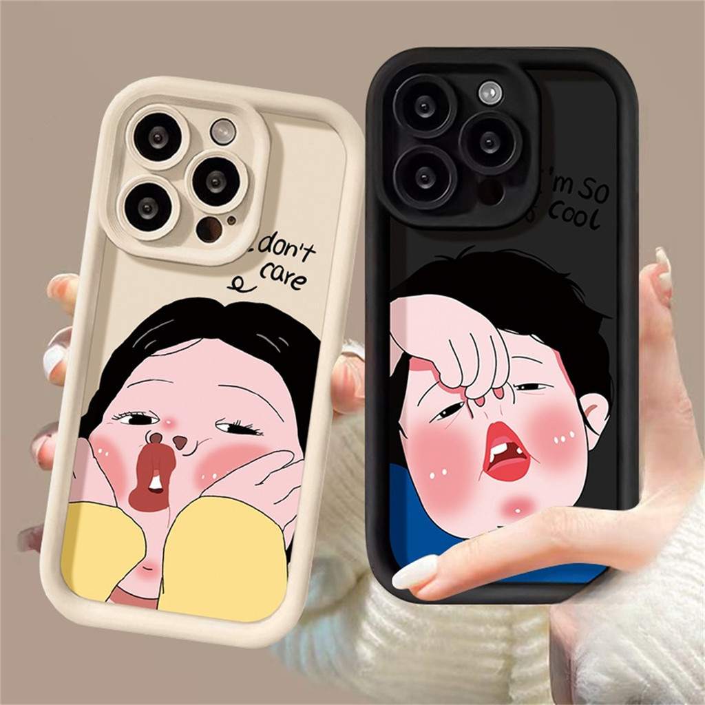 เคส OPPO Reno12 F 5GReno 12 5G Reno11 F Reno 11 5G Reno 11 Pro 5G Reno 10 5G Reno 8T 4G Reno 8Z Reno 7Z 5G Reno7 Reno8 Reno4 เคสโทรศัพท์ TPU กันกระแทกคู่น่ารัก