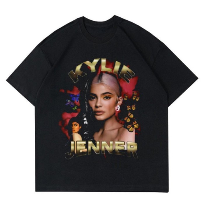 KAOS KYLIE JENNER | BUTTERFLY | BAJU | T SHIRT | BOOTLEG | VINTAGE | |
