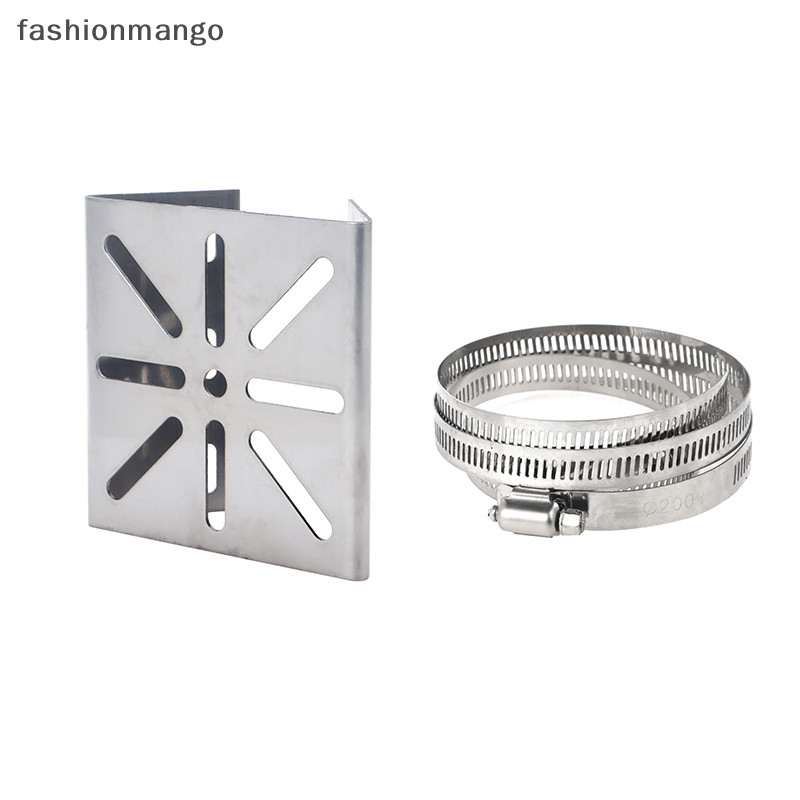 [fashionmango] ใหม่ พร้อมส่ง อะแดปเตอร์ห่วงยาว 100 200 มม. พร้อมแผงเมาท์กล้อง สเตนเลส สําหรับเสาตรวจสอบ 1 ชุด