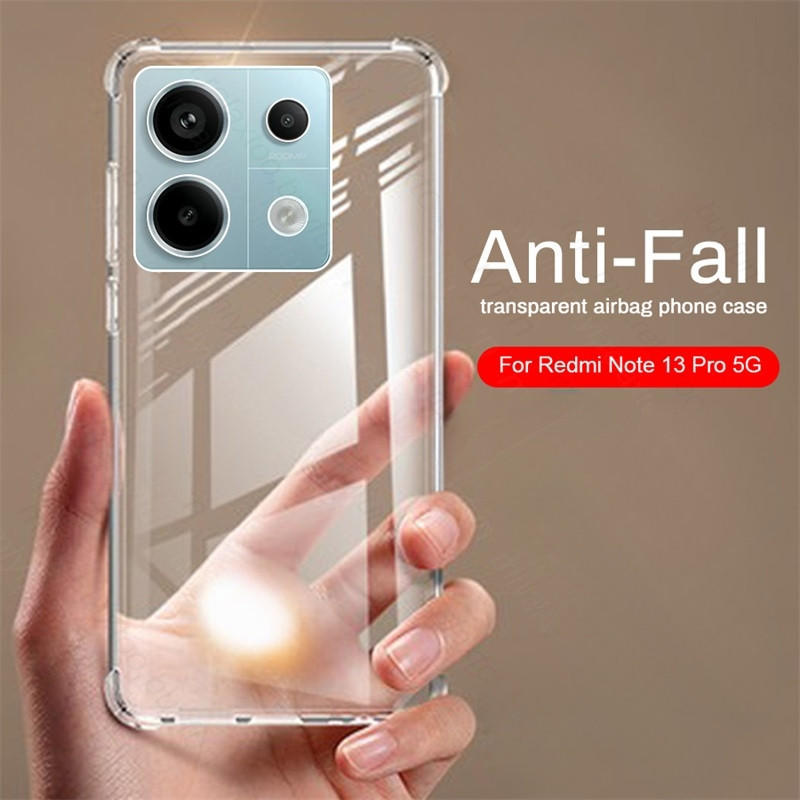 เคสโทรศัพท์มือถือ ซิลิโคนนิ่ม ใส กันกระแทก กันรอยเลนส์กล้อง สําหรับ Redmi Note13 Note 13 Pro Plus Pro+ Note13Pro+ Note13ProPlus RedmiNote13Pro+ 4G 5G