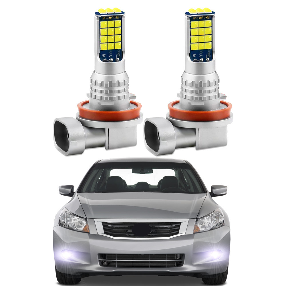 หลอดไฟตัดหมอก LED สีขาว สําหรับ Honda Accord 2006 2007 2008 2009 2010 2011 2012 2013 2014 2015 2 ชิ้น
