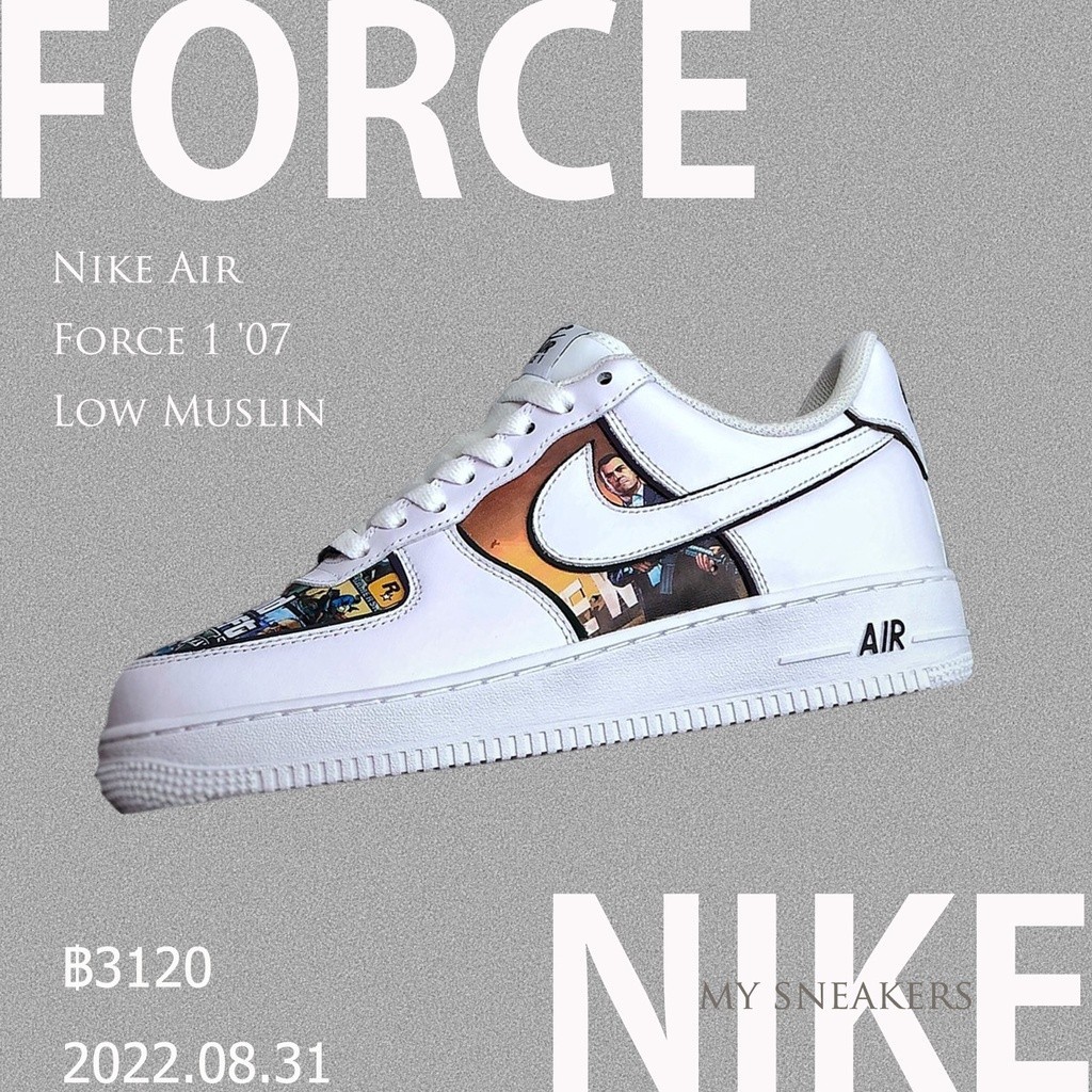 Nike Air Force 1 '07 Low Sports shoes 2023 รองเท้าผ้าใบลําลอง สําหรับผู้ชาย ผู้หญิง เหมาะกับการเล่นกีฬา O9SF