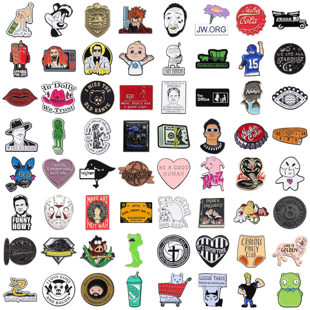 ใหม่ เข็มกลัด โลหะผสม ลายการ์ตูนสัตว์น่ารัก 66 แบบ อุปกรณ์เสริม สําหรับเพื่อน นักเรียน เด็ก