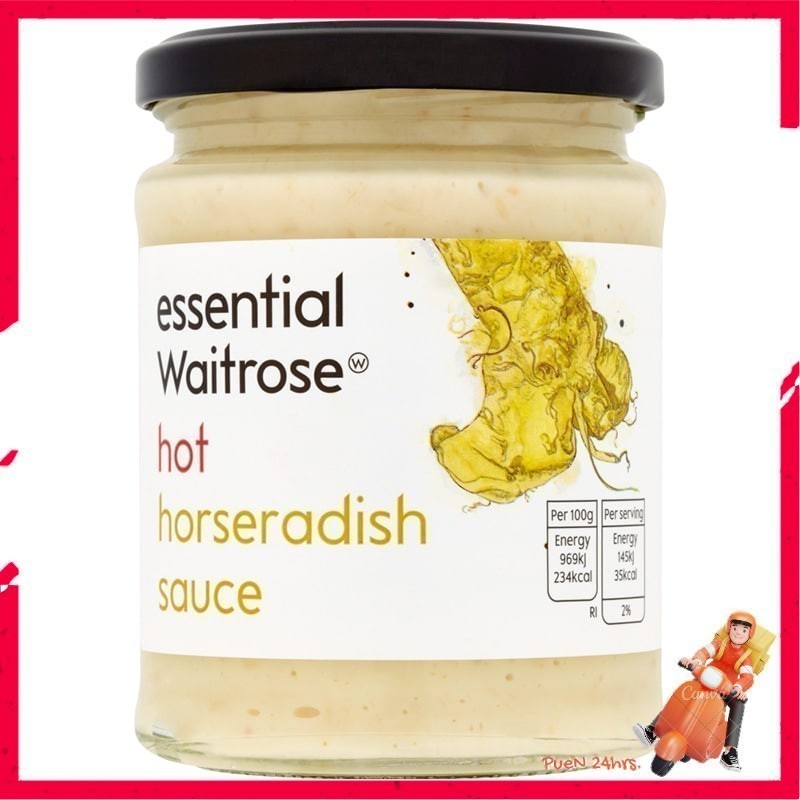 โปรโมชั่น ⏰ เวทโทรสซอสสำหรับจิ้มเนื้อสัตว์ 285กรัม 🛒🛍 Waitrose Creamed Horseradish Sauce in Jar 285g. [5000169061213]