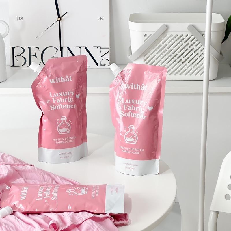 พร้อมส่ง น้ำยาปรับผ้านุ่ม Withat สูตรเข้มข้น สูตรผ้าหอม ปรับผ้านุ่ม 3 ลิตร - 5