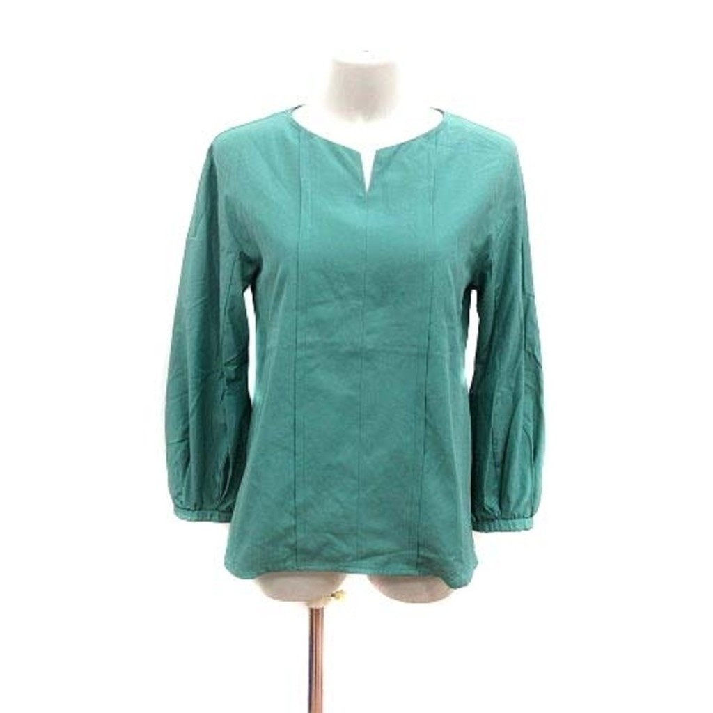GEORGES RECH Blouse Key Neck Long Sleeve 38 Green Green ■MO Direct from Japan Secondhand