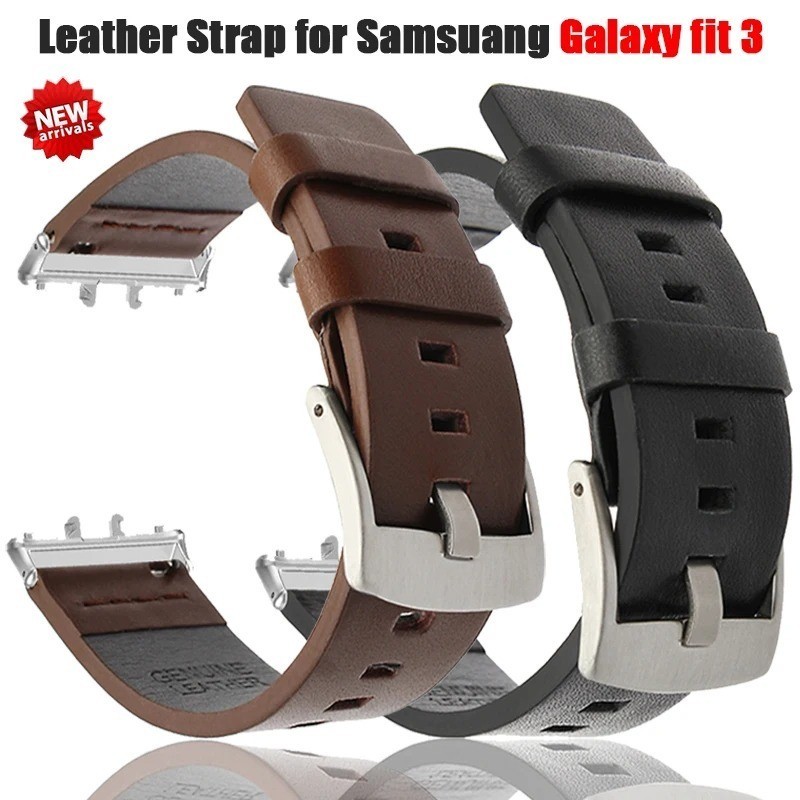 สายนาฬิกาข้อมือหนัง ปลดเร็ว กว้าง 18 มม. สําหรับ Samsung Galaxy fit 3 Galaxy fit 3 Correa