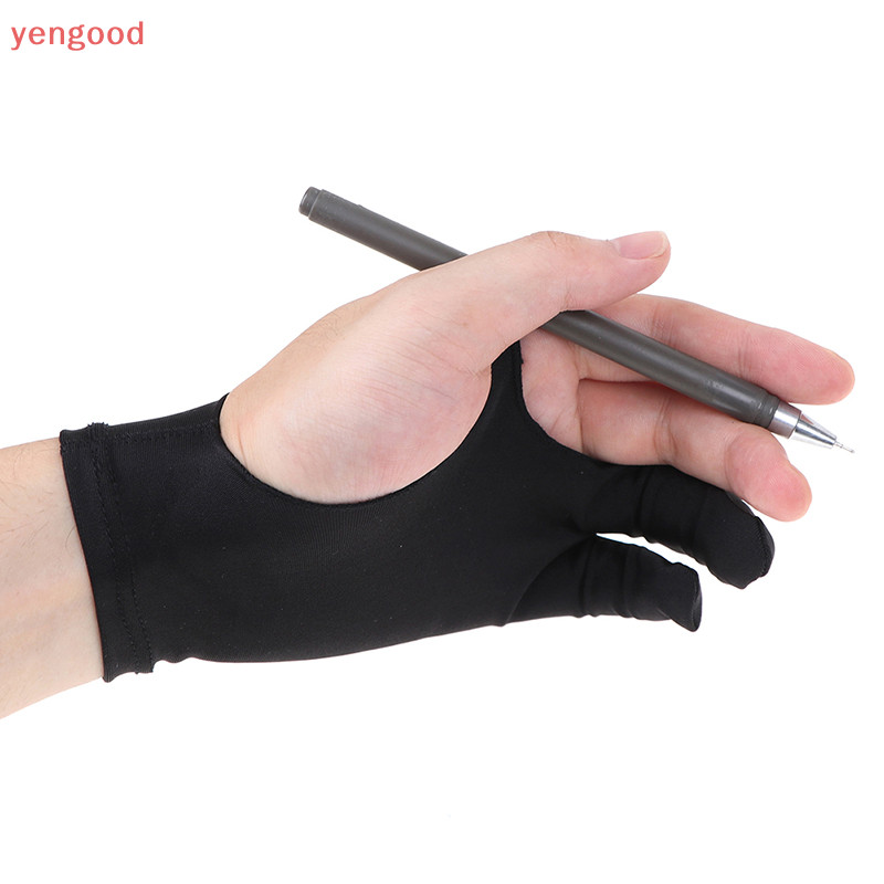 (YGD) ถุงมือสองนิ้ว ป้องกันการเปรอะเปื้อน สําหรับวาดภาพกราฟิก แท็บเล็ต ปากกา 1 ชิ้น