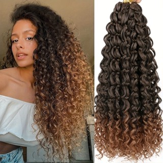 ผมถักโครเชต์สังเคราะห์ ผมหยิก สําหรับผู้หญิง 18 นิ้ว