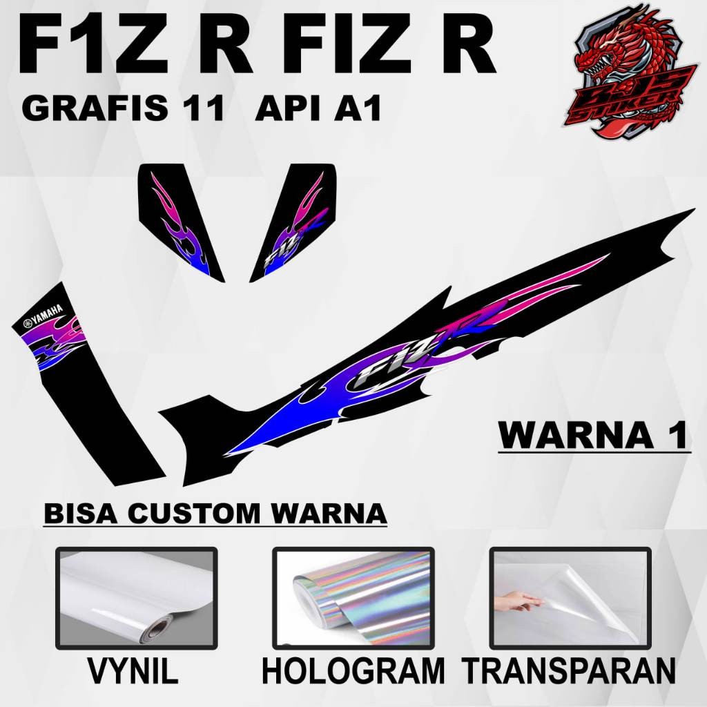 MESIN Yamaha fiz r F1z r FIZ r GRAPHIC 11 - รูปลอกแถบ Yamaha fiz r F1z r FIZ r GRAPHICS 11 (ALREADY 