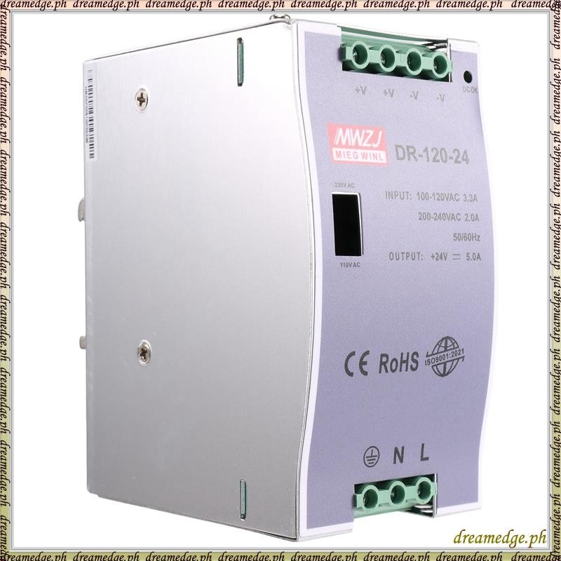 [S DKG] DR-120-24 120W เกรดอุตสาหกรรม Rail Power Supply 24V5A Switching Power Supply Rail ติดตั้ง Sw